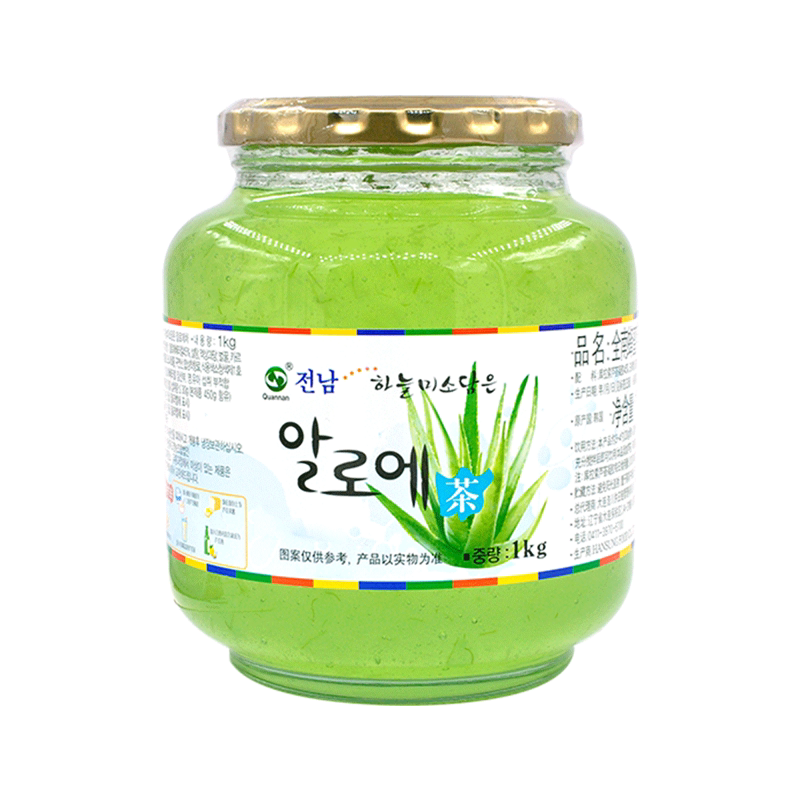 芦荟1kg韩国进口泡水喝全南蜂蜜