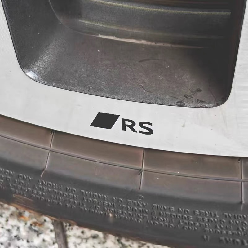 适用于奥迪RSA3A4LA5A6Q5A7改装钢圈汽车贴纸轮毂贴轮圈改装车贴