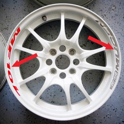 适用本田无限MUGEN MF10L轮毂改装汽车贴纸轮圈修复翻新贴花