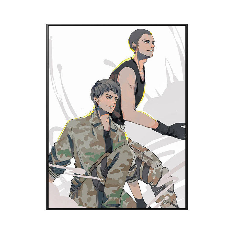 小白杨 逆锋 俞风城白新羽diy数字油画188男团原耽小说手绘填色画