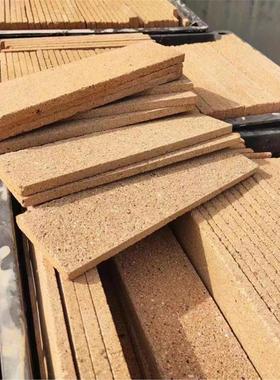 耐火砖切片卡其色复古砖片黄色复古砖片背景墙复古陶土耐火砖片