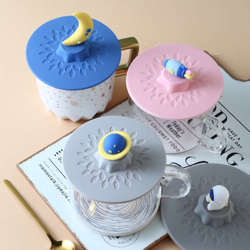 硅胶杯子盖通用食品级水杯盖防尘