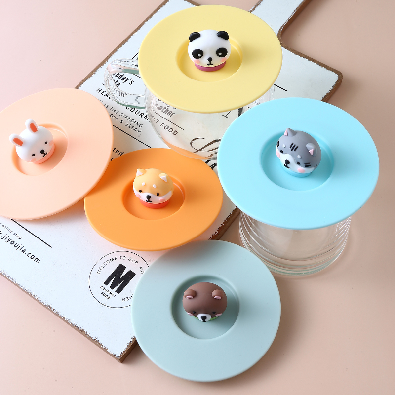 杯盖食品级硅胶通用马克杯盖防尘