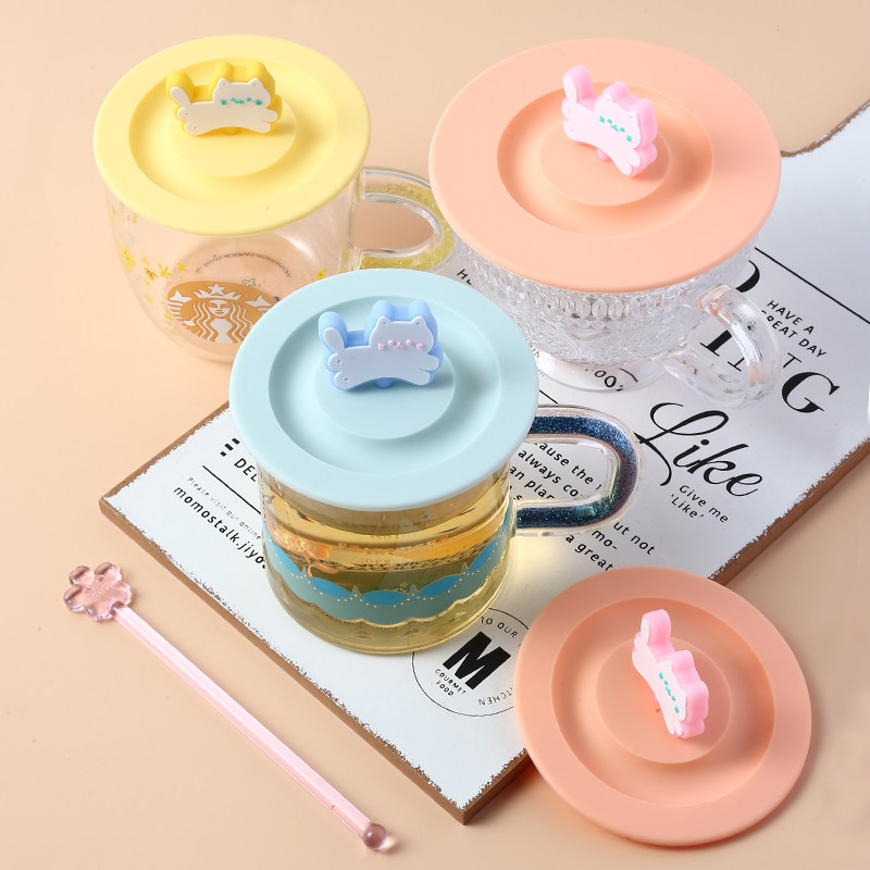 杯子盖通用食品级硅胶杯盖子单卖