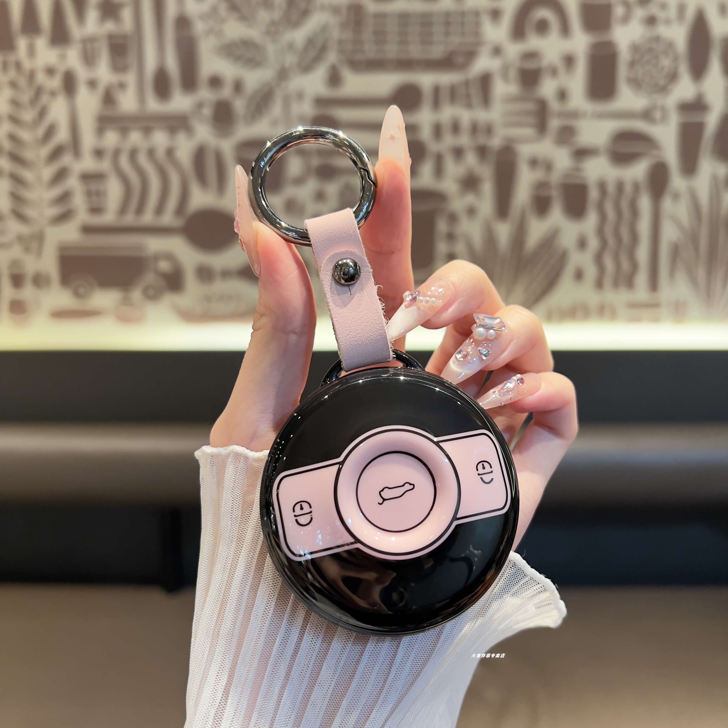 适用奔驰smart钥匙套精灵一号套斯玛特汽车3壳包巴博斯Pro+女扣