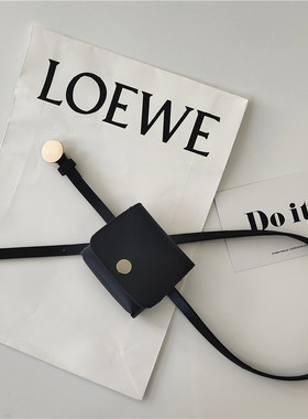 文艺圆型简约黑色女细腰带配包包女韩版潮流时尚皮带休闲百搭裤带