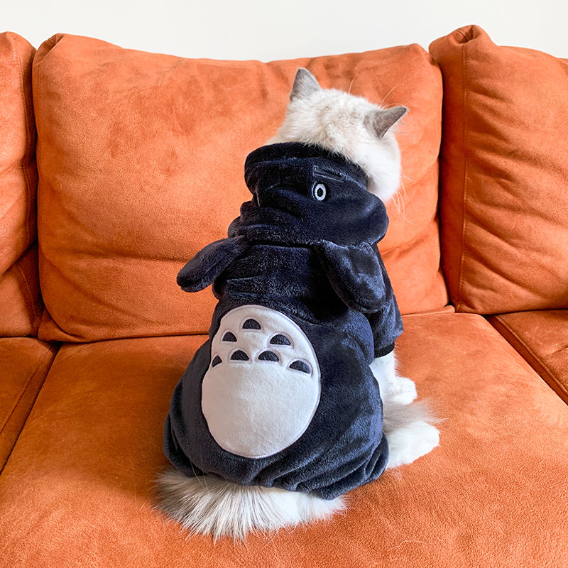 猫咪衣服冬装冬季四脚蓝猫英短可爱幼猫宠物小猫狗狗秋冬保暖冬天