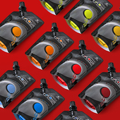 12色24色cc袋手工手绘画鞋 阿尼戈尼100ml袋装 丙烯颜料套装 彩绘室内墙绘儿童炳稀轮胎绘画diy石头T恤颜料