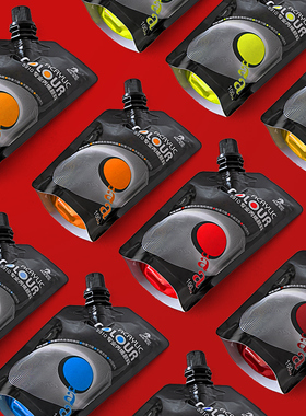 阿尼戈尼100ml袋装丙烯颜料套装12色24色cc袋手工手绘画鞋彩绘室内墙绘儿童炳稀轮胎绘画diy石头T恤颜料