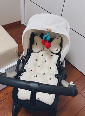 韩国ins博格步bugaboo婴儿车bee6坐垫bee5/3纯棉四季刺绣款cybex