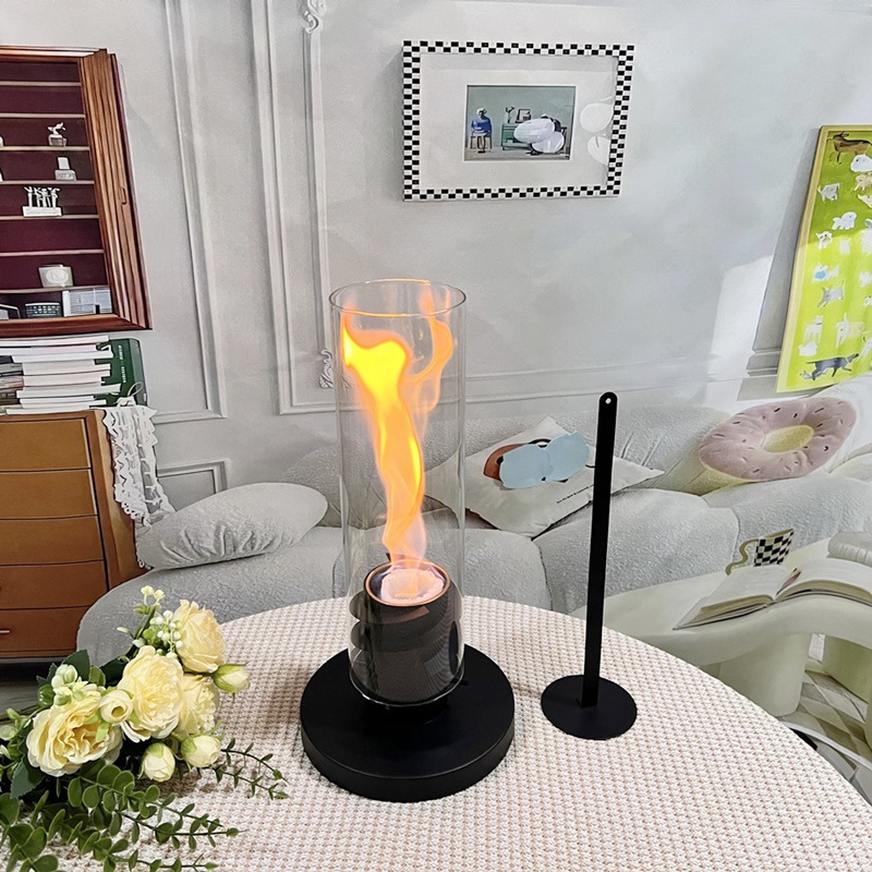 旋转酒精壁炉室内真火氛围火焰炉