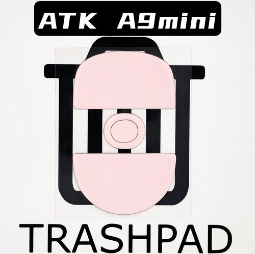 ATK A9 mini 鼠标脚贴 红控制 冰板特氟龙