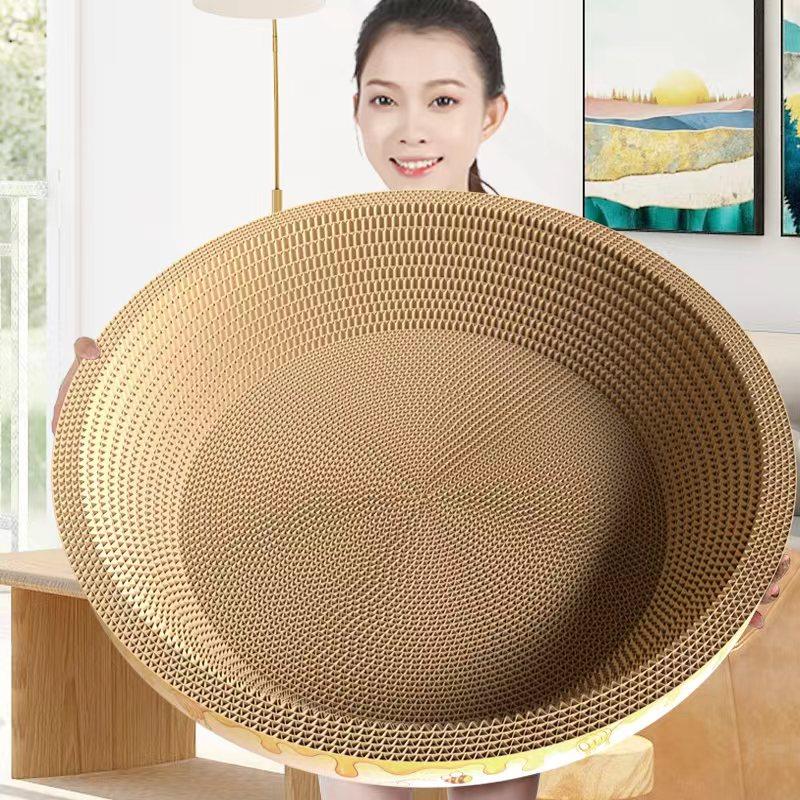 猫抓板猫窝一体猫咪磨抓板猫窝瓦楞纸猫爪板不掉屑大号猫抓盆玩具