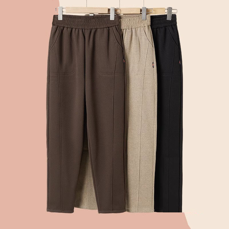 清仓捡漏~休闲哈伦裤子女士春秋季薄款外穿松紧高腰宽松直筒长裤 - 束域服饰旗舰店出品