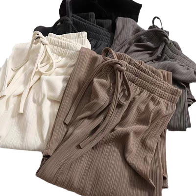 高级垂感冰丝凉凉裤女