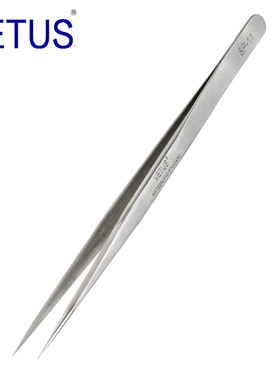 VETUS SP-11精密镊子 302不锈钢防磁防酸（140mm）钟表工具电子维