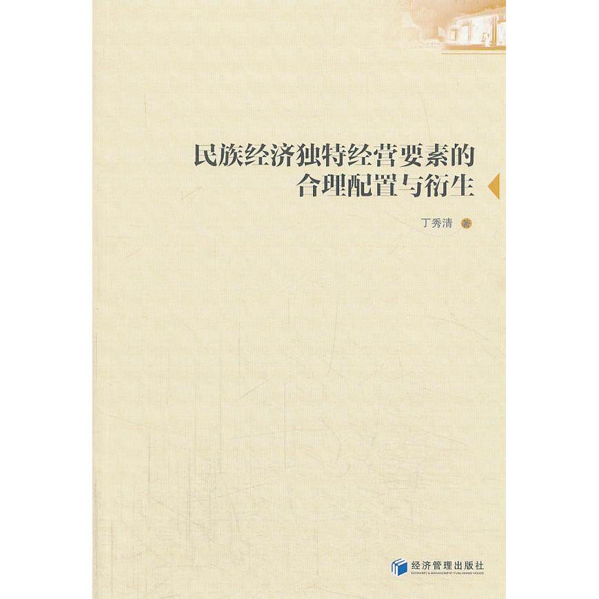 民族经济独特经营要素的合理配置与衍生 丁秀清  著 经济管理出版社 新华书店正版