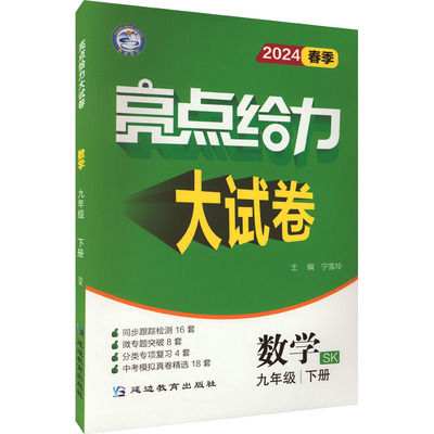 亮点给力大试卷 数学 9年级 下册 SK 2024：宁雪玲 编 初中数学单元测试 文教 延边教育出版社 图书