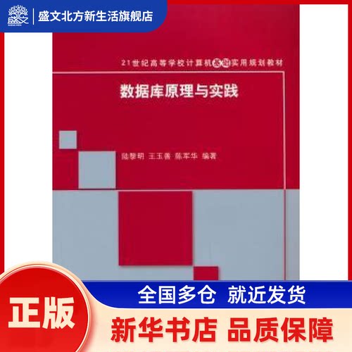 数据库原理与实践（21世纪高等学校计算机基础实用系列教材） 陆黎明，王玉善，陈军华著 著 清华大学出版社 新华书店正版
