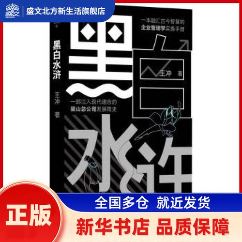黑白水浒 王冲著 广东人民出版社 新华书店正版