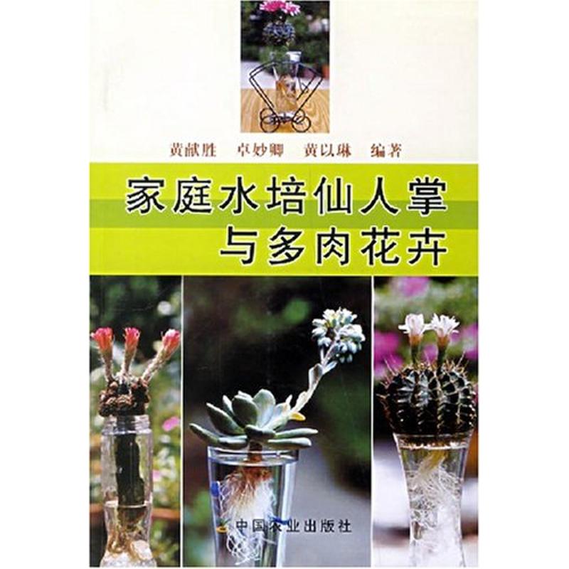 家庭水培仙人掌与多肉花卉 黄献胜 著 园林艺术 专业科技 中国农业出版社 9787109094925 图书