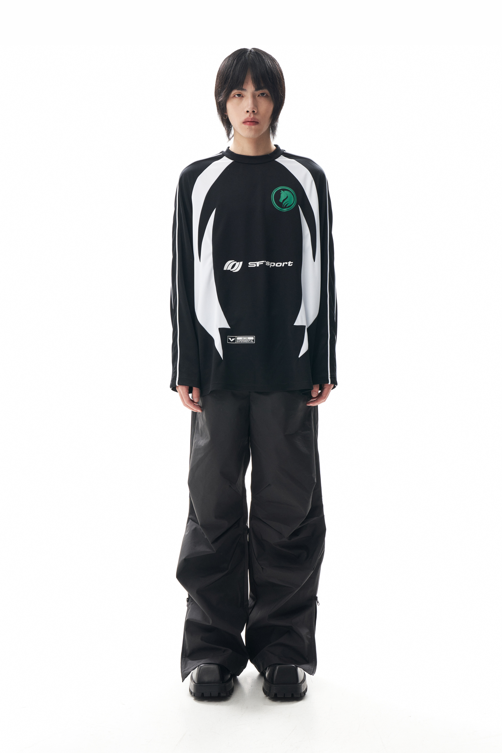 运动长袖球衣sfttr足球衣潮青年