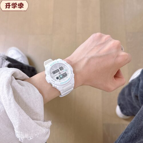 CASIO卡西欧Baby-G防水潮汐月龄BAX-100-7A简约时尚运动电子女表