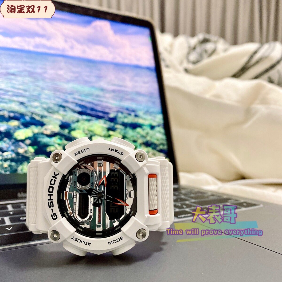 卡西欧新款工业风运动防水电子表