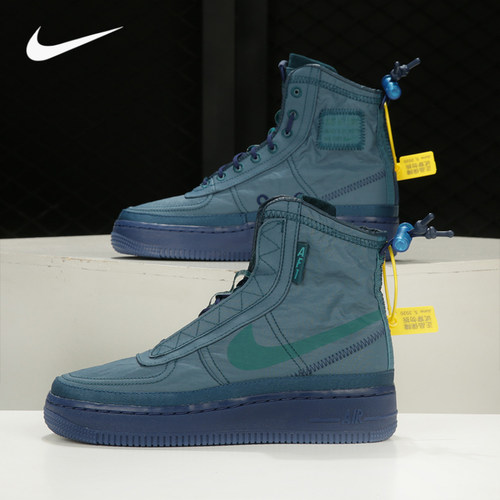 Nike/耐克正品NIKE AF1 SHELL女子高帮时尚防水休闲运动鞋 BQ6096