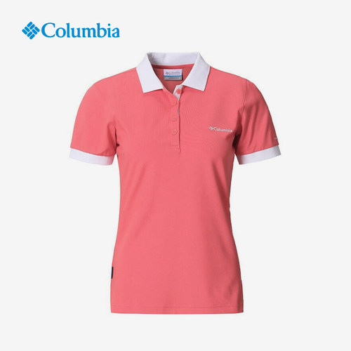 Columbia哥伦比亚正品女子户外吸湿干爽翻领POLO衫短袖T恤 PL3107