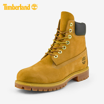 Timberland添柏岚正品男子户外踢不烂大黄靴防水高帮马丁靴 10061