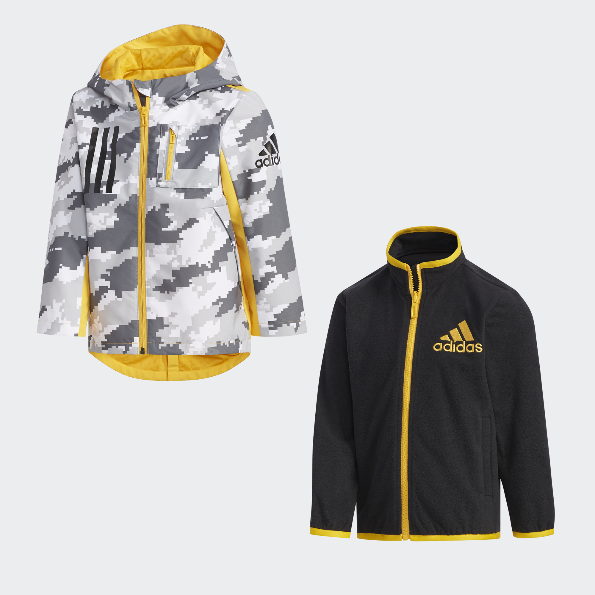 阿迪达斯冬季棉服外套小童装