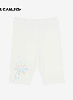 Skechers/斯凯奇正品2022女童夏舒适运动宽松舒适七分裤 L222G153