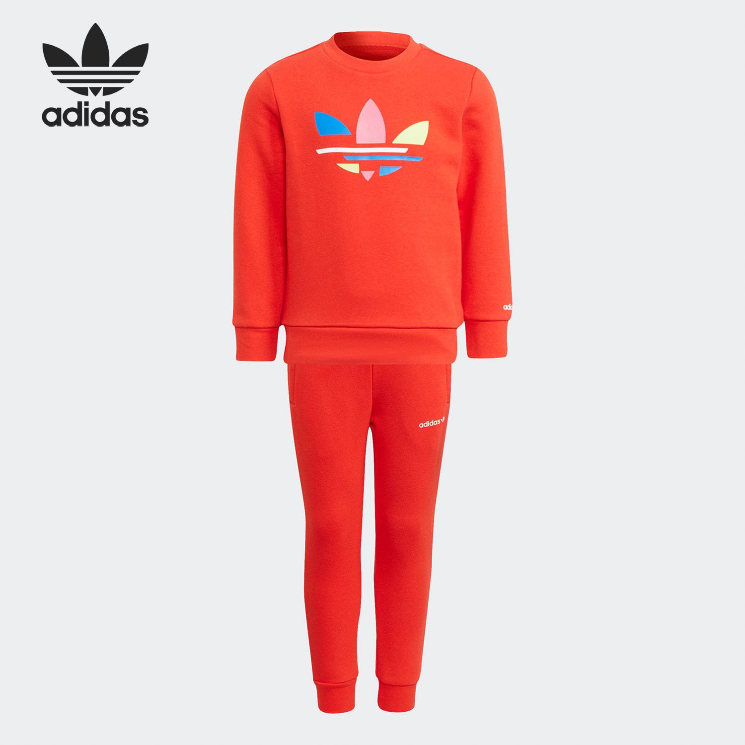Adidas/阿迪达斯正品2021年季新款儿童休闲运动套装 H25297,童装/婴儿装/亲子装,套装,淘宝优惠券,粉丝福利购,淘宝优惠卷