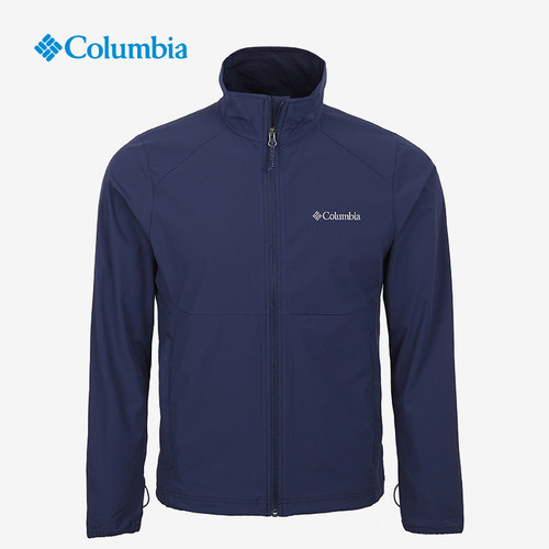 Columbia哥伦比亚正品男子户外运动轻薄透气立领休闲软壳衣WE1306