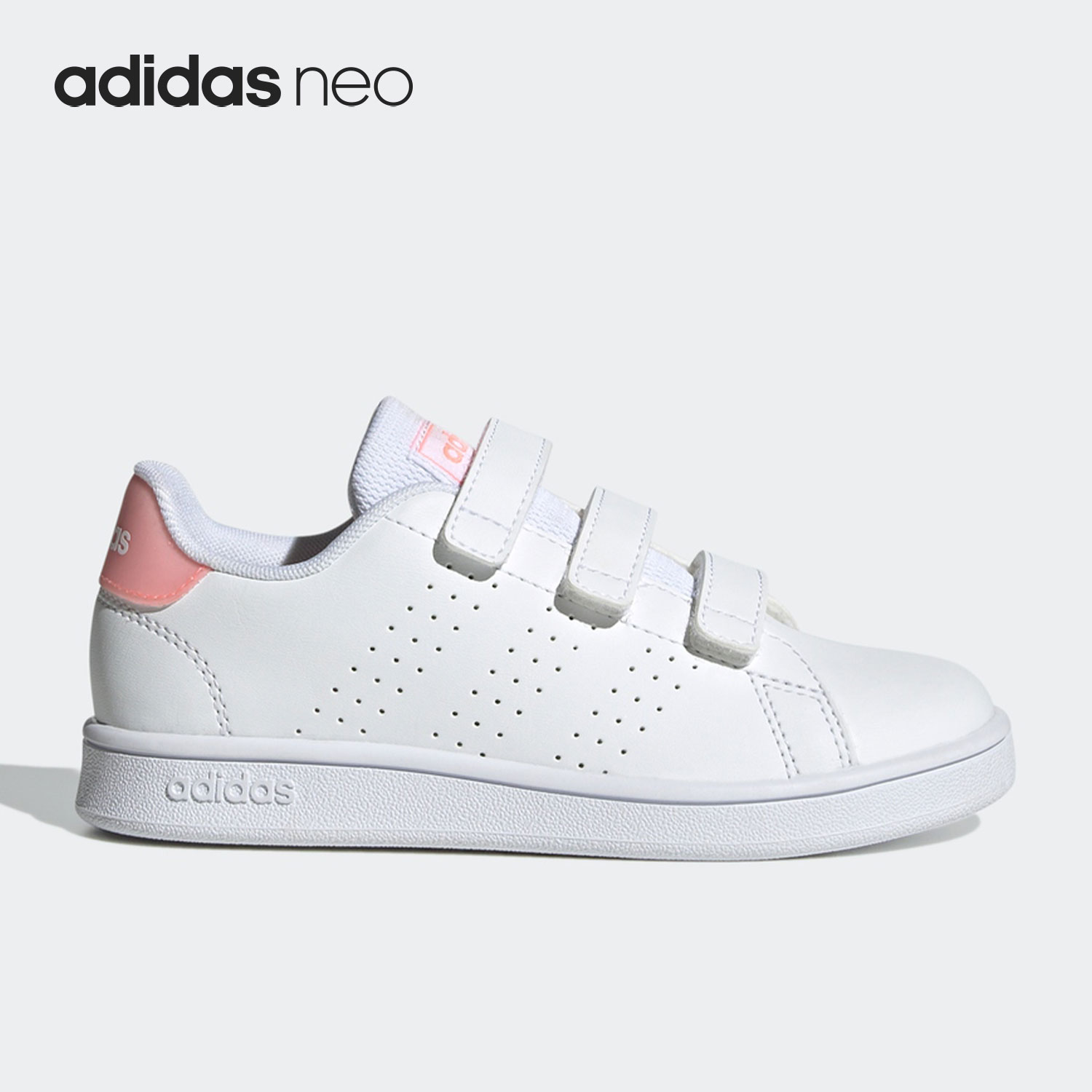 阿迪达斯大童魔术贴运动鞋