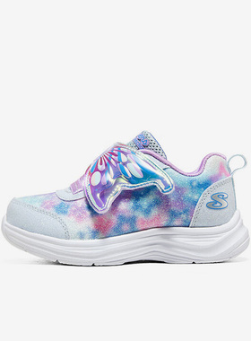 Skechers/斯凯奇正品小童款轻便缓震魔术贴运动休闲冰灯鞋303260N