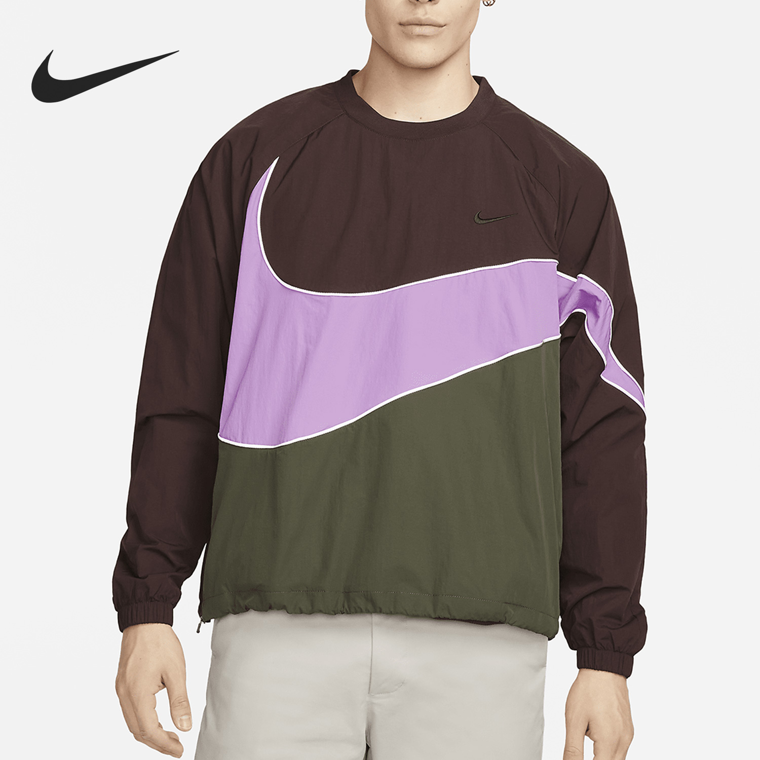 Nike/耐克正品2023春季新款男子休闲圆领运动卫衣DX0661-227