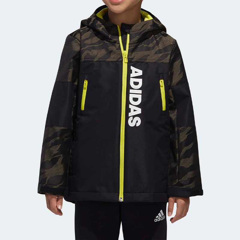 Adidas/阿迪达斯连帽童装拉链