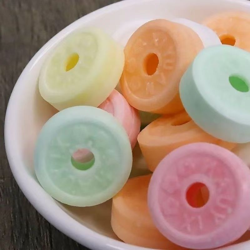 梅子哨糖混合水果味哨子糖圈圈糖招待糖果儿时怀旧零食童年怀旧零