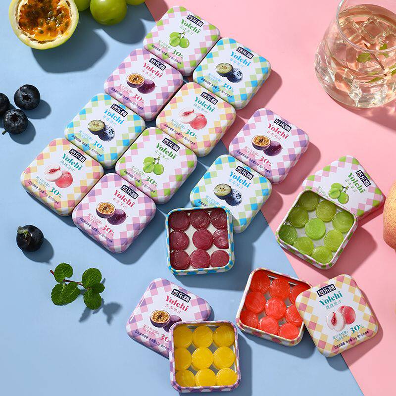 悠乐嗨铁盒装混合多口味果味糖0脂肪送礼便携装硬糖喜糖伴手礼
