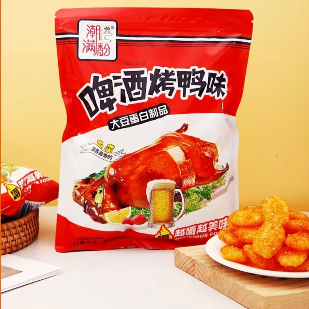 【怀旧零食】啤酒烤鸭味豆制品辣条冰糖葫芦味8090怀旧零食批发