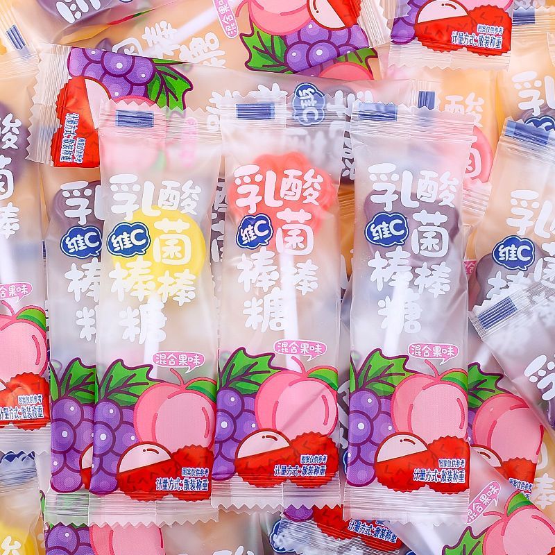 维C乳酸菌棒棒糖可爱高颜值水果味糖果儿童零食节日奖励网红批发