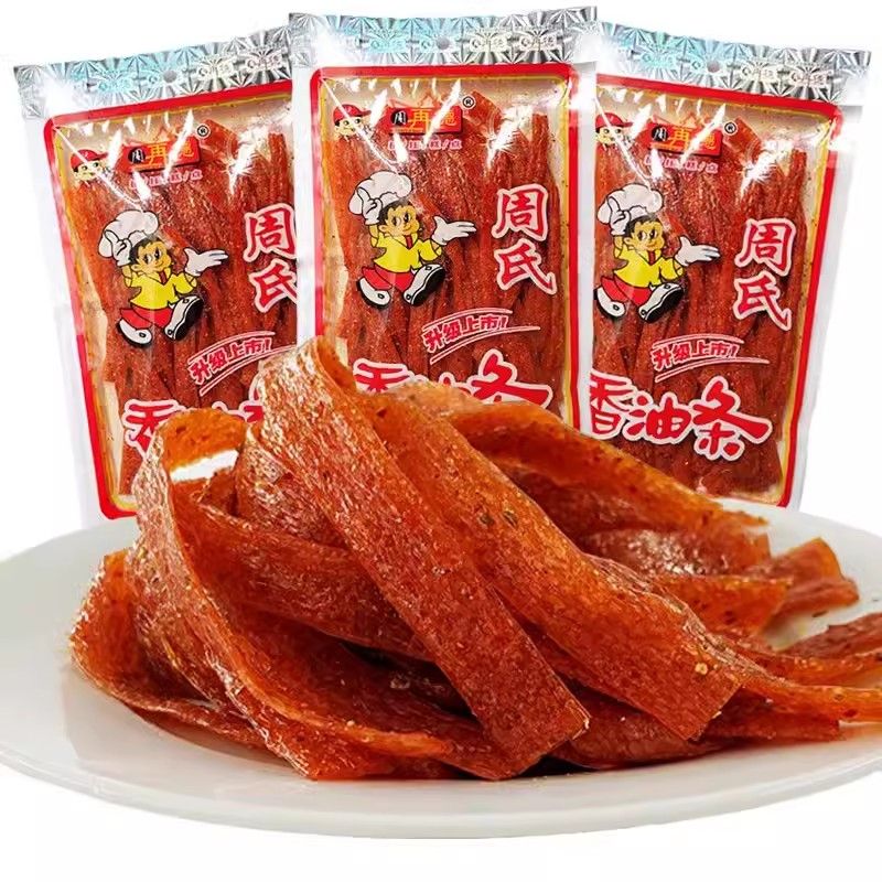周氏香油条辣条大包周再德师傅8090后湖南特产儿时麻辣零食