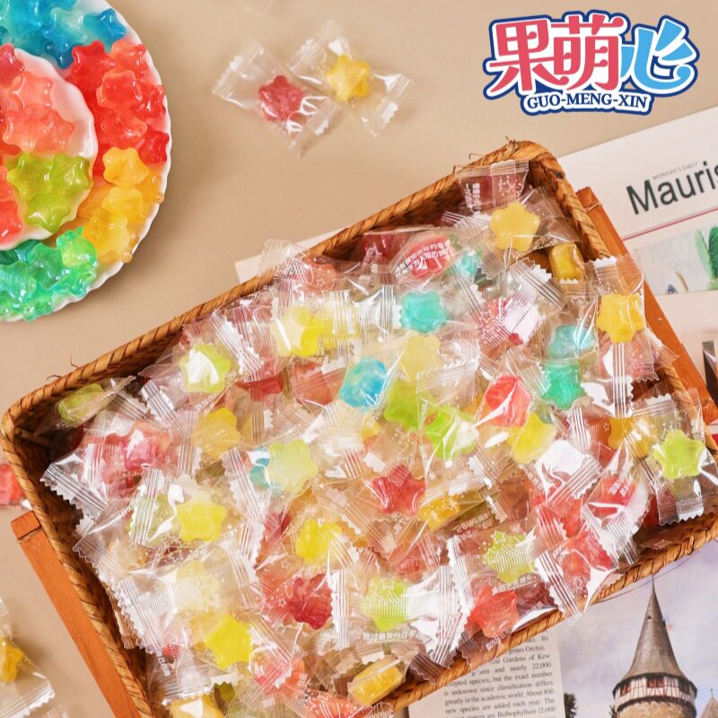 高颜值星星学生许愿糖水果硬糖学生网红休闲婚庆喜糖零食散装批发