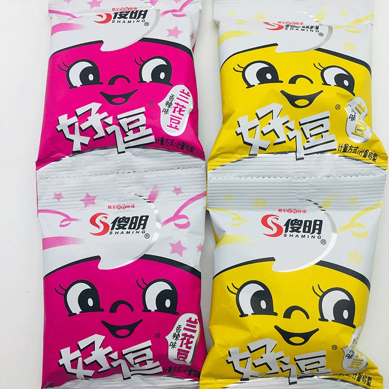 好逗兰花豆袋装蚕豆炒货香辣牛肉味休闲办公零食小吃下酒菜小吃