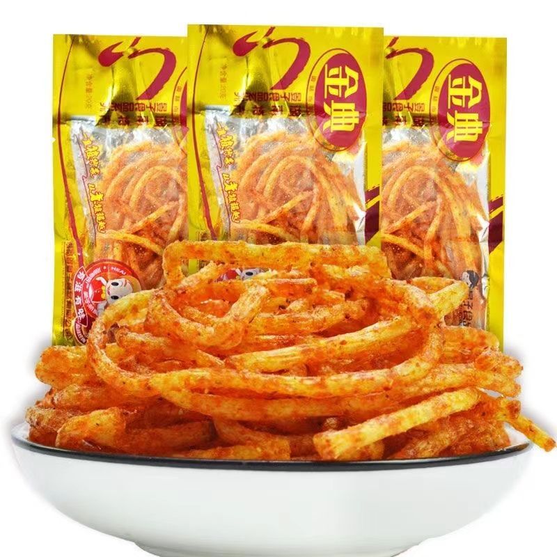 金典辣条丝小时候的经典几五毛钱麻辣80后儿时怀旧小零食校园辣丝
