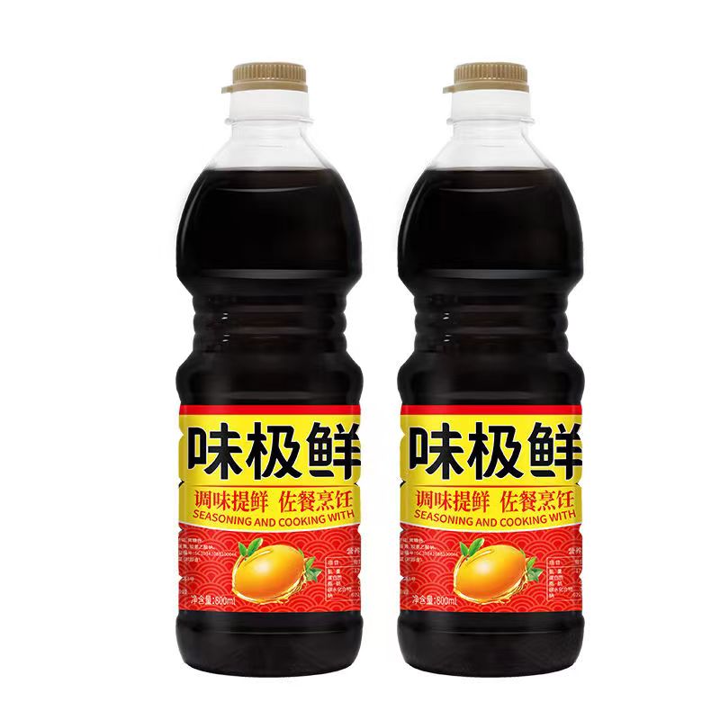 味极鲜800ml大瓶商用非特级生抽酱油黄豆酿造蒸鱼豉油煲仔饭汁