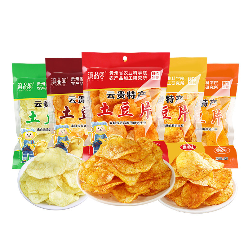 贵州特产麻辣土豆片土豆丝油炸香辣洋芋片薯片网红追剧小零食年货