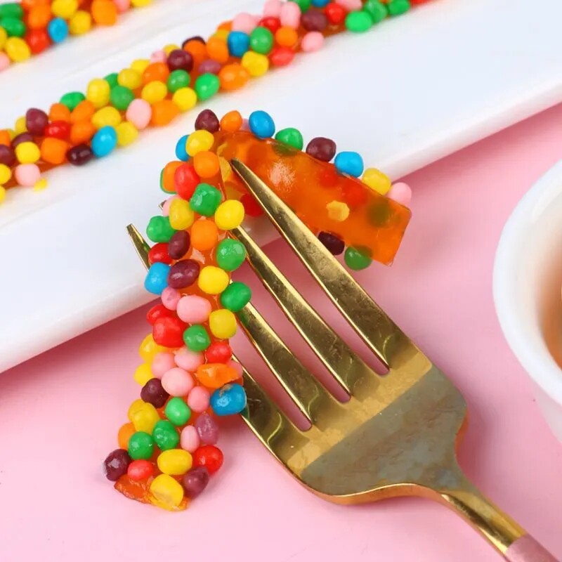 新款升旺啵彩珠珠糖彩豆豆酥脆彩珠糖果凝胶糖果小卖部儿童零食品